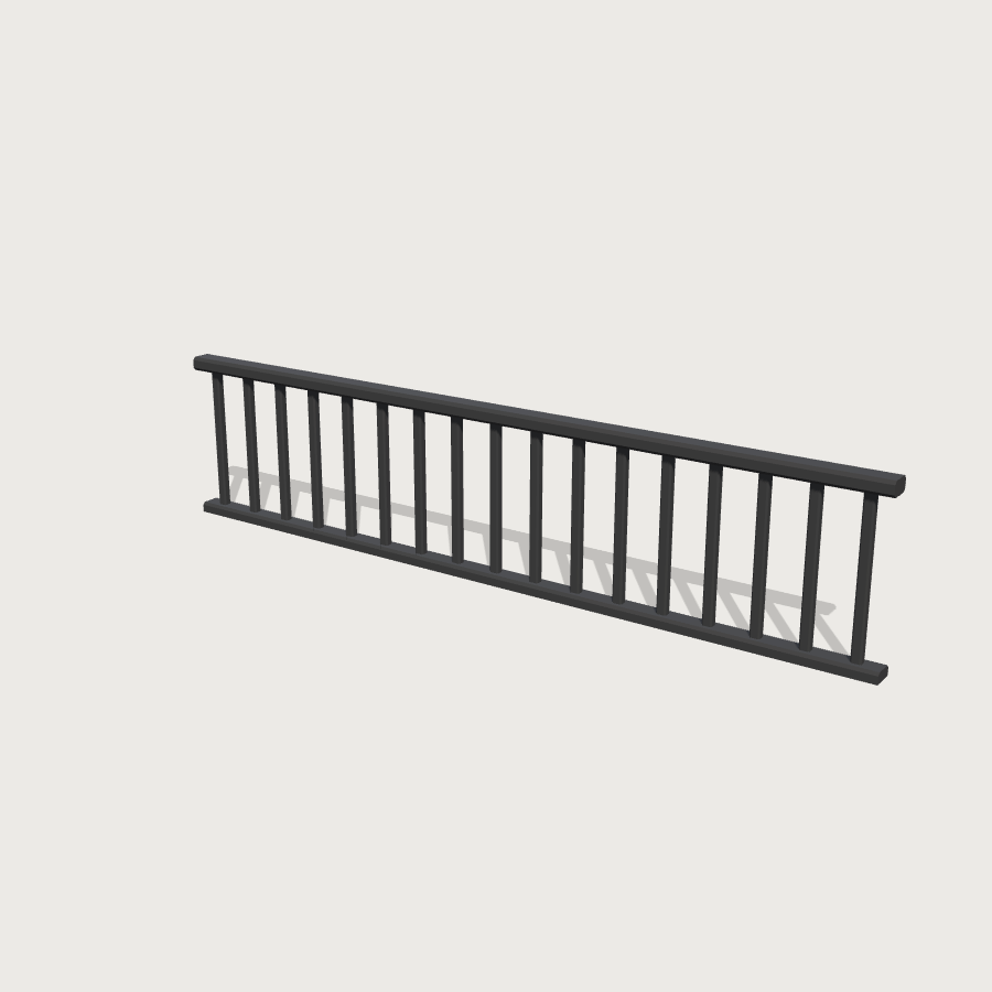Area Railing low-poly 3D model