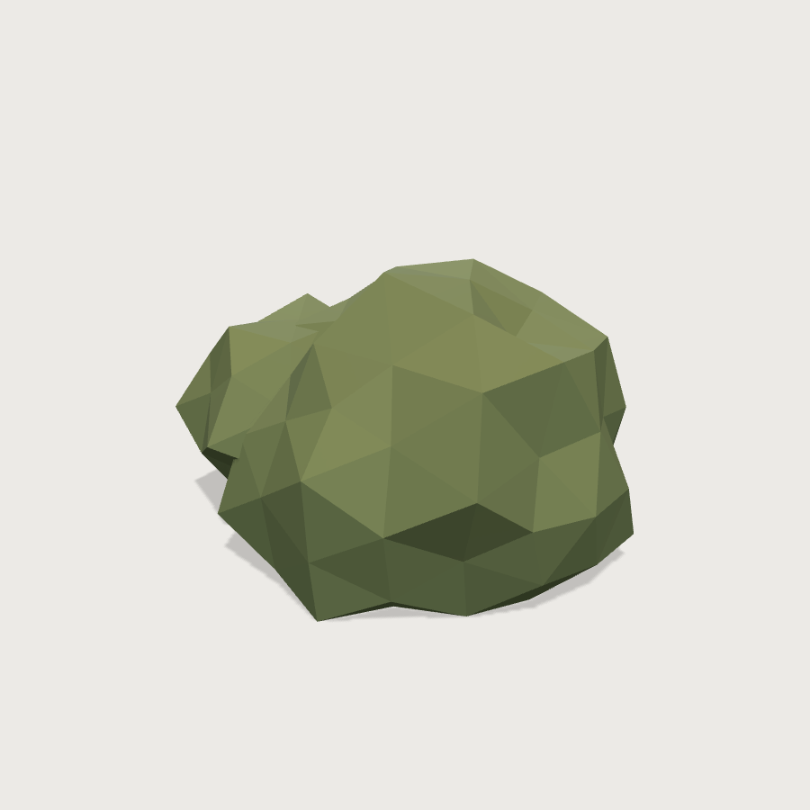 Bush low-poly 3D model