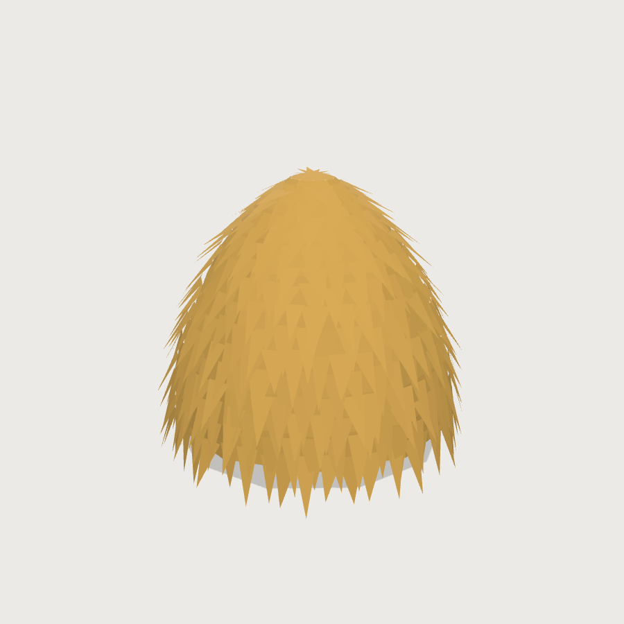 Haystack low-poly 3D model
