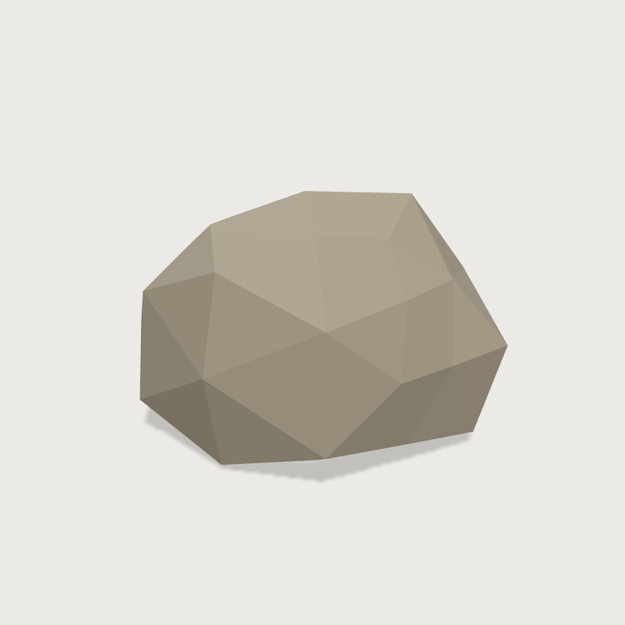 Small Rock low-poly 3D model
