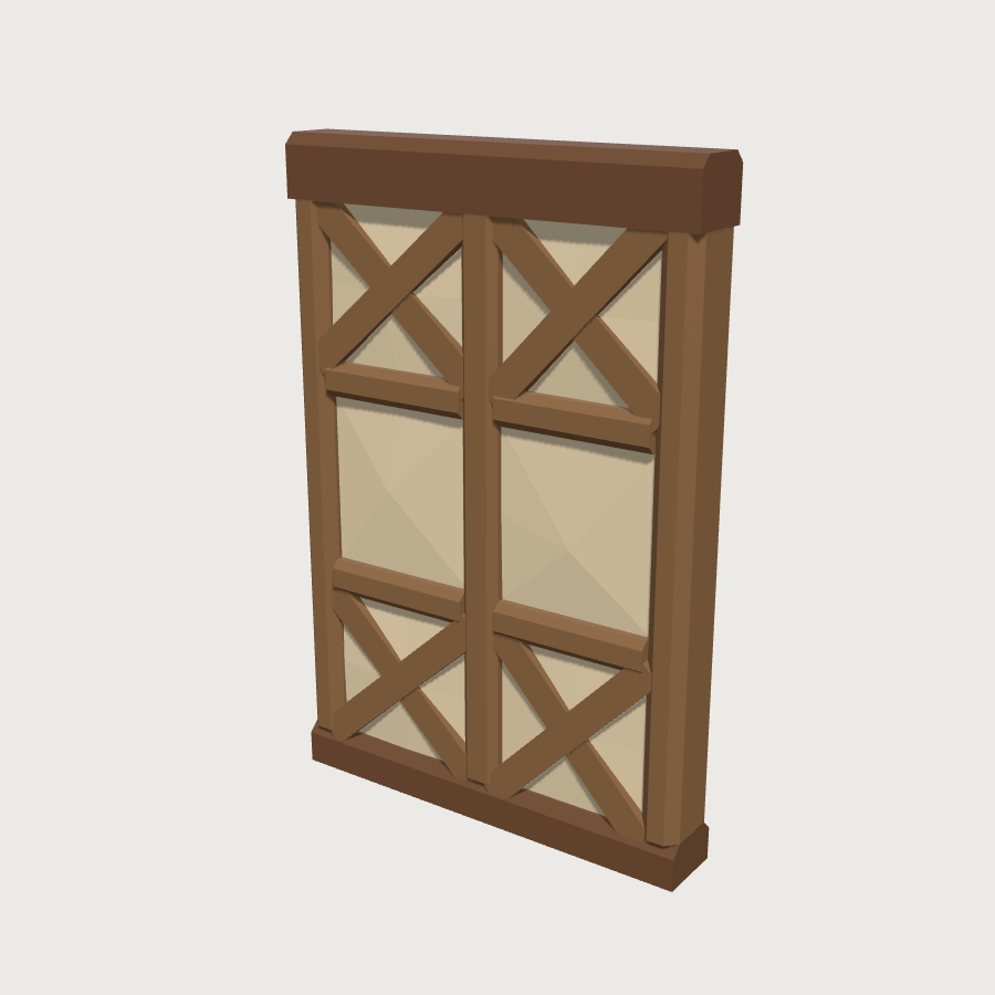 Wall Module low-poly 3D model